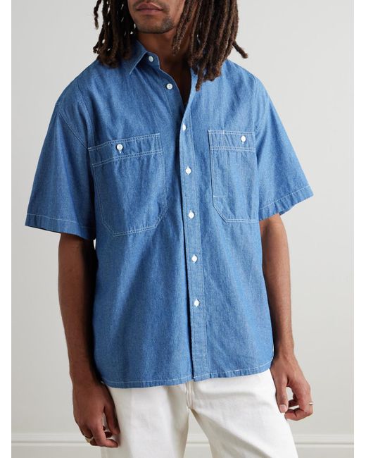 Camicia di FRIZMWORKS in Blue da Uomo