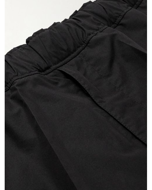Moncler Gerade geschnittene Hose aus Popeline aus einer Baumwollmischung in Black für Herren