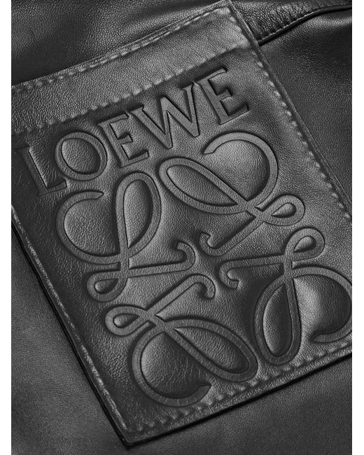 Loewe Black Leather Jacket for men