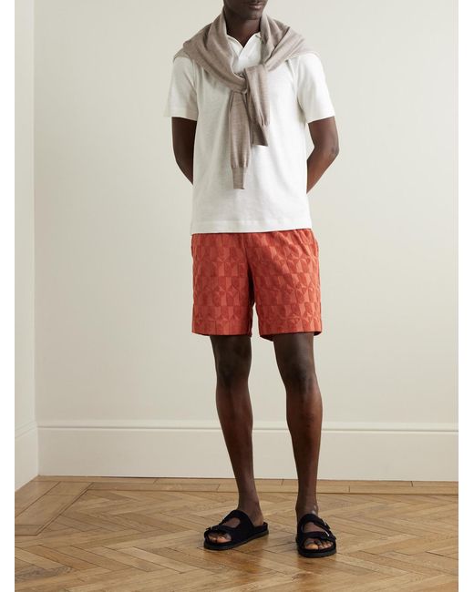 Mr P. White Linen And Organic Cotton-Blend Polo Shirt for men