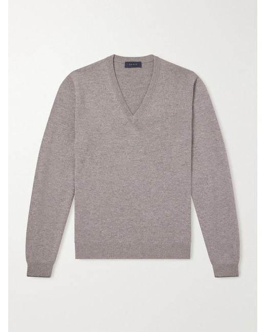 Sease Gray Cashmere Sweater for men