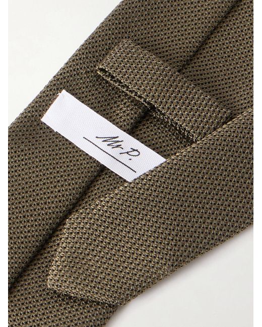 Mr P. Natural 8cm Silk Tie for men