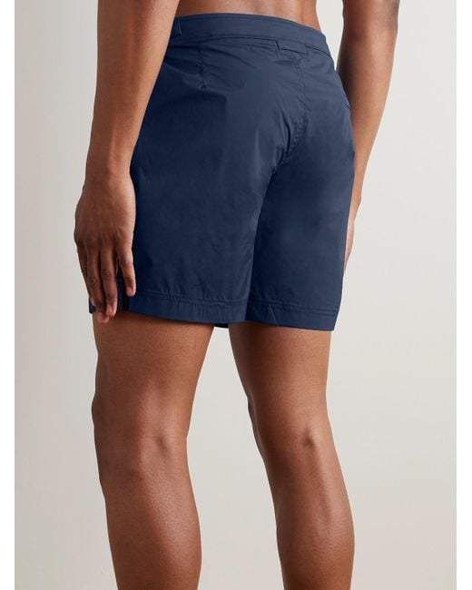Orlebar Brown Blue Bulldog Sport Mid-length Swim Shorts for men