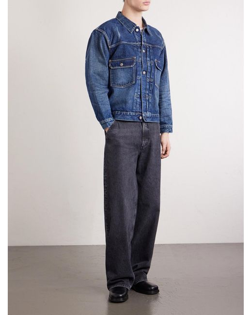 Fullcount Blue Type 2 Fear Of The Dark Selvedge Denim Jacket for men