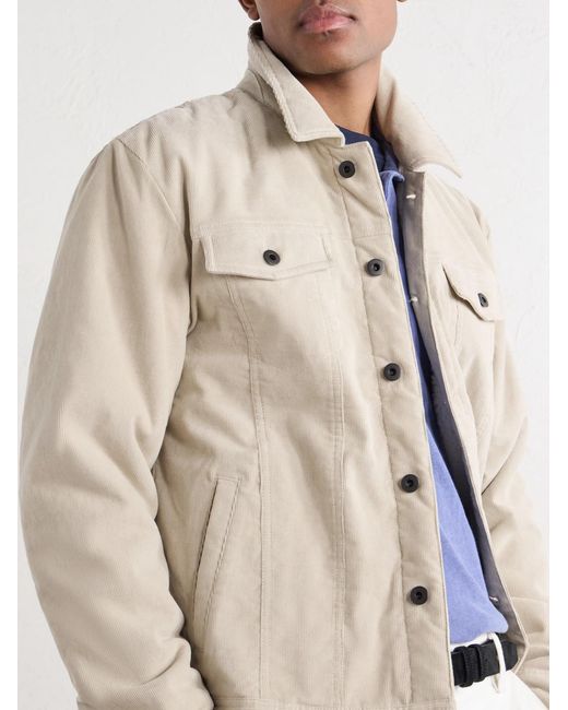 James Perse Natural Stretch-Cotton Corduroy Blouson Jacket for men