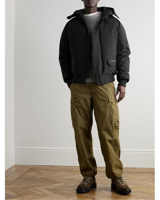 Canada Goose Black Chilliwack Arctic Tech Hooded Down Jacket for men