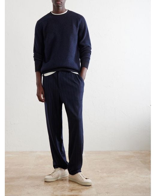 Sease Blue Dinghy Cashmere Sweater for men