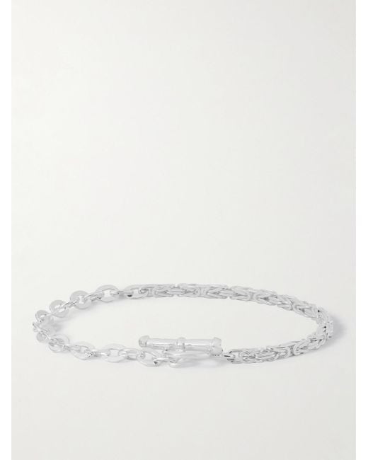 Alice Made This Natural Romeo And Juliet Sterling Silver Chain Bracelet for men