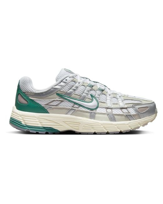 Nike Gray P-6000 Prm Leather And Mesh Sneakers for men