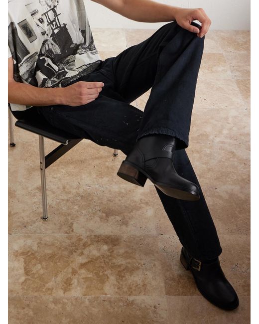 Enfants Riches Deprimes Blue Tommy Tonsil Straight-Leg Paint-Splattered Jeans for men