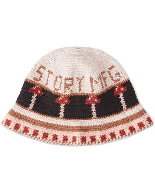 STORY mfg. Multicolor Brew Crocheted Organic Cotton Bucket Hat for men