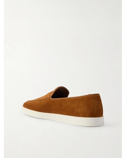 Church's Brown Peebles Suede Loafers for men