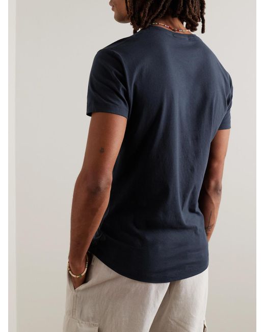 Orlebar Brown Blue Ob-T Slim-Fit Cotton-Jersey T-Shirt for men