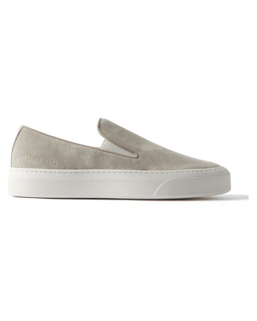 Common Projects Gray Suede Slip-on Sneakers for men