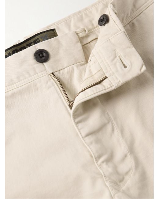 Incotex Natural Slim-fit Stretch-cotton Twill Bermuda Shorts for men