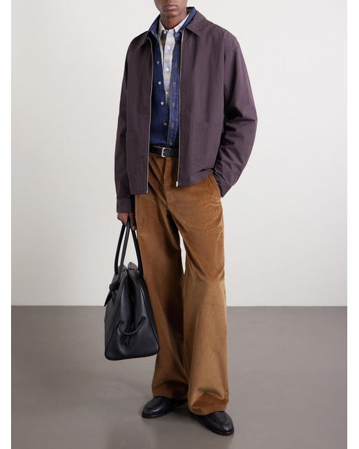 NN07 Purple Virgil 5024 Organic Cotton Overshirt for men