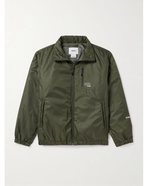 (w)taps Green Logo-print Padded Shell Jacket for men