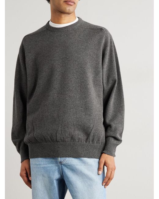 Orslow Gray Wool Sweater for men