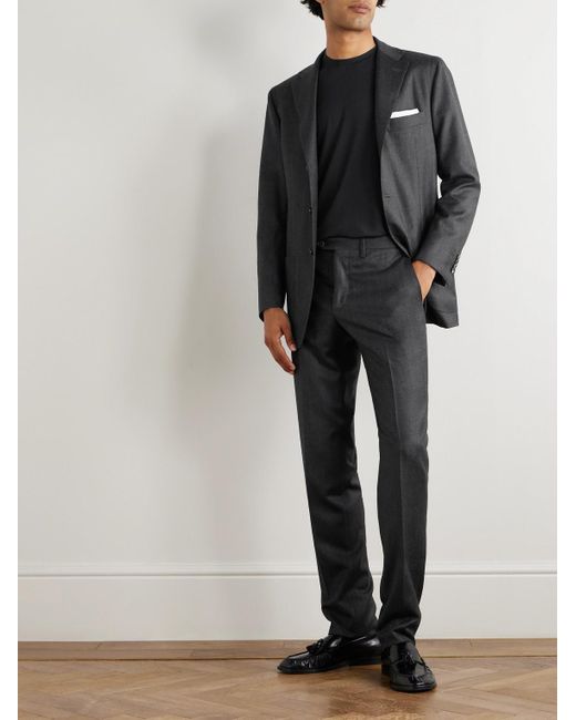Kiton Sakko aus Twill aus einer Wollmischung in Black für Herren