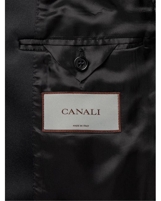 Giacca Da Smoking Slim-Fit di Canali in Black da Uomo