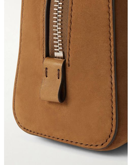 Tom Ford Brown Nubuck Washbag for men