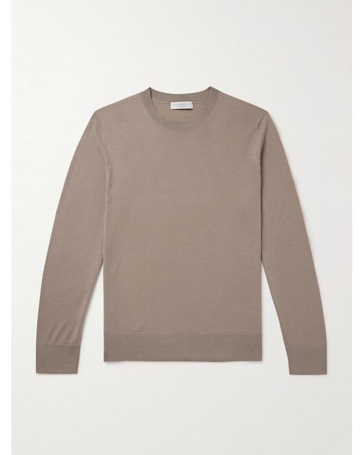 Gabriela Hearst Natural Palco Slim-Fit Merino Wool Sweater for men