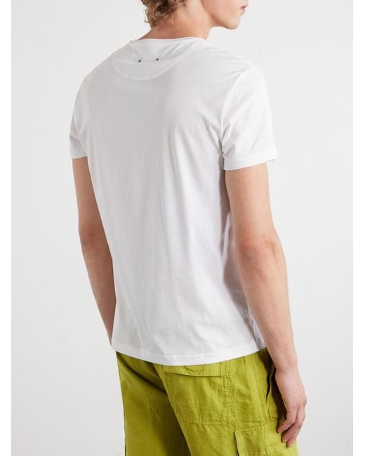 Vilebrequin White Thom City Logo-Print Cotton-Jersey T-Shirt for men