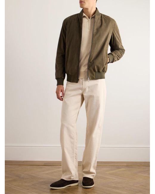 Loro Piana Natural Roadster Cashmere Half-Zip Sweater for men
