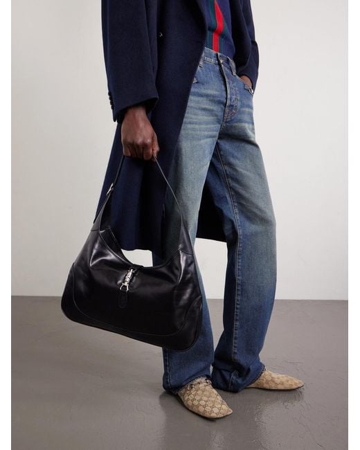 Gucci Black Jackie 1961 Leather Shoulder Bag for men