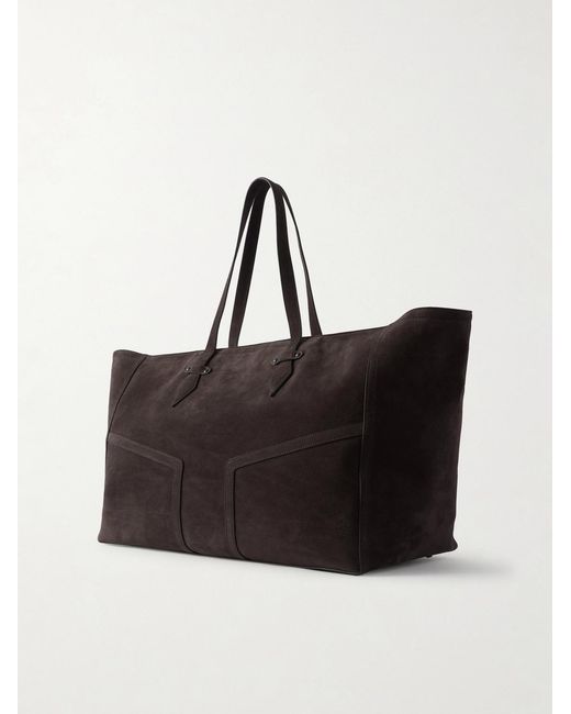 Metier Black Sergeant Suede Tote Bag for men