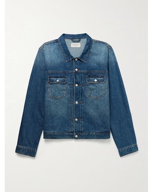 Officine Generale Blue Loick Denim Jacket for men