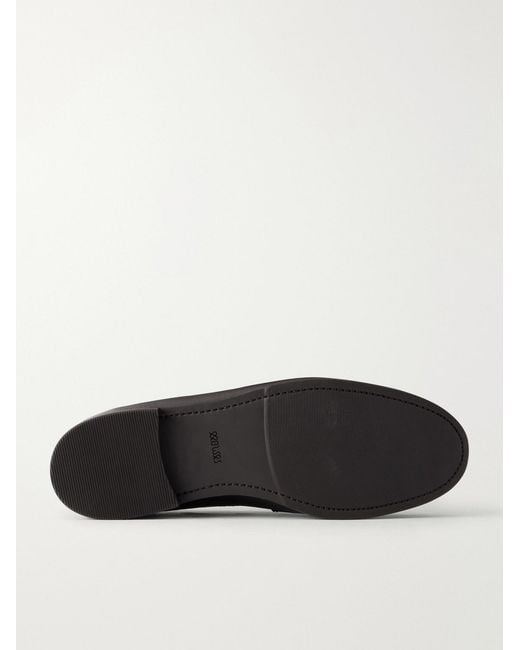 Morjas Brown The Ivy Leather Penny Loafers for men