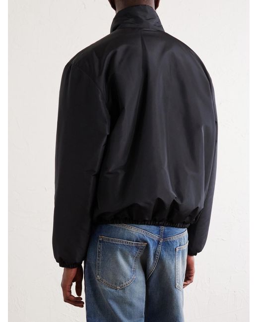 Saint Laurent Black Shell Blouson Jacket for men