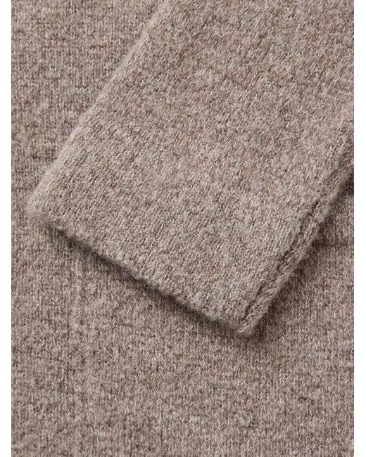 Incotex Natural Wool-blend Cardigan for men