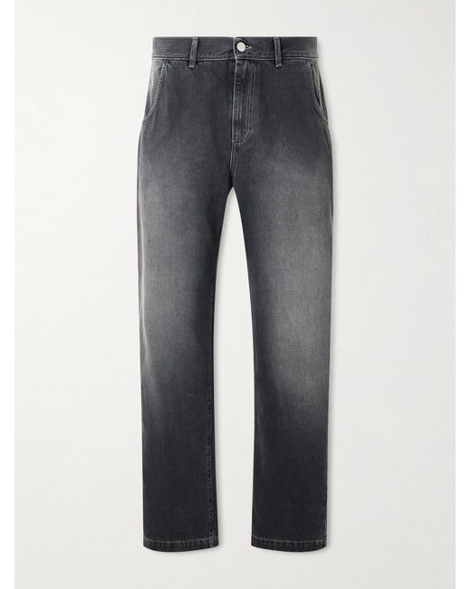 mfpen Gray Regular Straight-Leg Organic Jeans for men