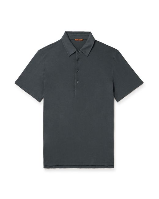 Barena Black Scalmana Cotton-jersey Polo Shirt for men