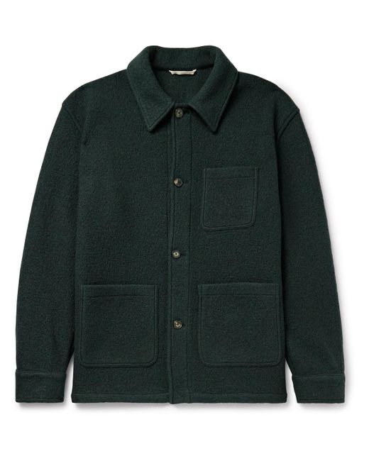 De Bonne Facture Green Boiled-Wool Jacket for men