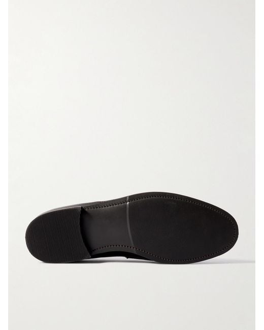 Morjas Brown Full-grain Leather Penny Loafers for men