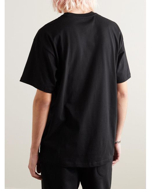 T-shirt in jersey di cotone con logo Cat Sticker di Carhartt in Black da Uomo