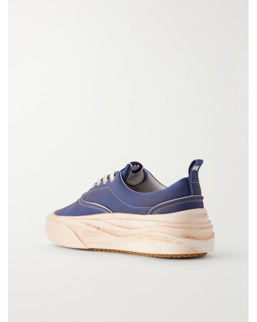 NAHMIAS Blue Ollie Cotton-Canvas Sneakers for men