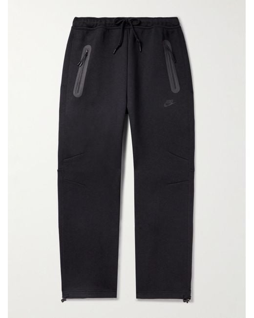 NIKE Sportswear Tapered Logo-Print Cotton-Blend Tech-Fleece Sweatpants for  Men