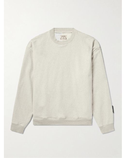 Kapital White Patchwork Cotton-blend Jersey Sweatshirt for men
