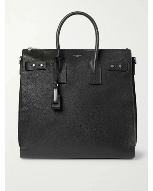 Saint Laurent Black Sac De Jour Large Full-grain Leather Tote Bag for men