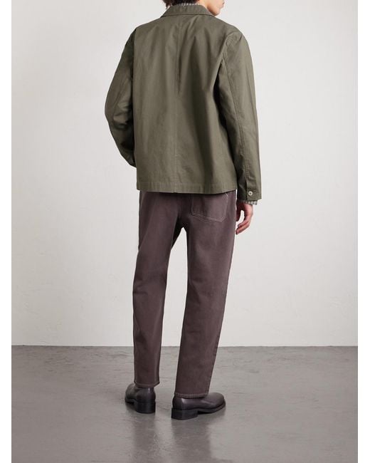 Folk Green Anniversary Cotton-Ripstop Blazer for men
