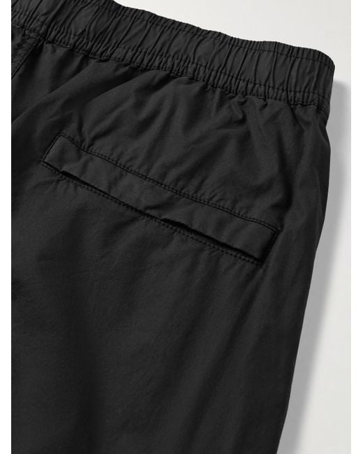 Stone Island Black Tapered Cotton-blend Cargo Trousers for men
