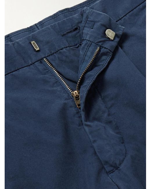 NN07 Blue Frey 1856 Tapered Cotton-blend Twill Trousers for men