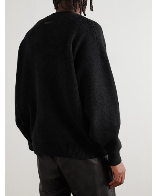 Fear Of God Black Virgin Wool Sweater for men