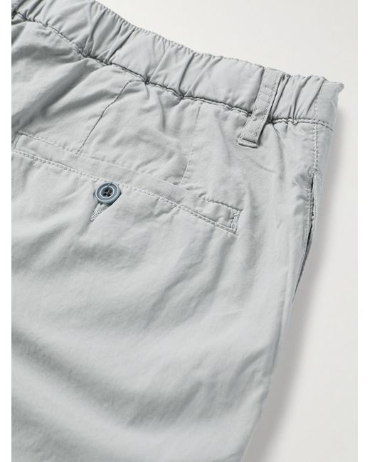 Hartford White Tanker Slim-fit Straight-leg Cotton Drawstring Trousers for men