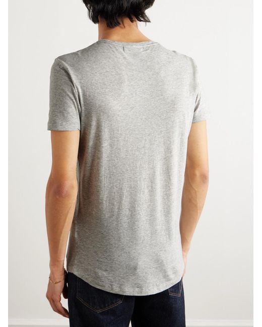 Orlebar Brown Gray Ob-T Slim-Fit Cotton-Jersey T-Shirt for men