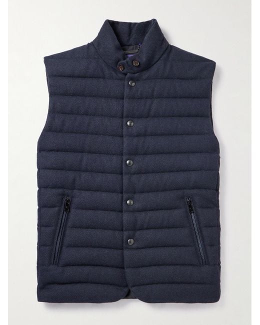 Ralph Lauren Purple Label Blue Withwell Quilted Wool for men